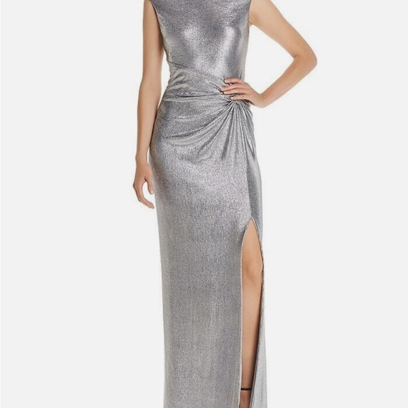 Ralph Lauren Dresses & Skirts - Ralph Lauren One Shoulder Silver Dress